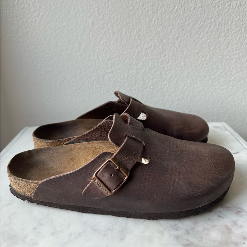 Birkenstock Boston Clogs Habana Oiled Leather
